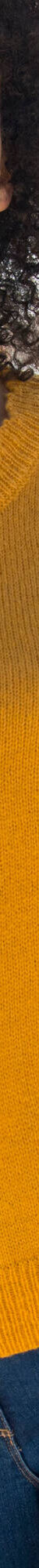 Pull col rond finitions écailles (safran) Pull col rond finitions écailles (safran)